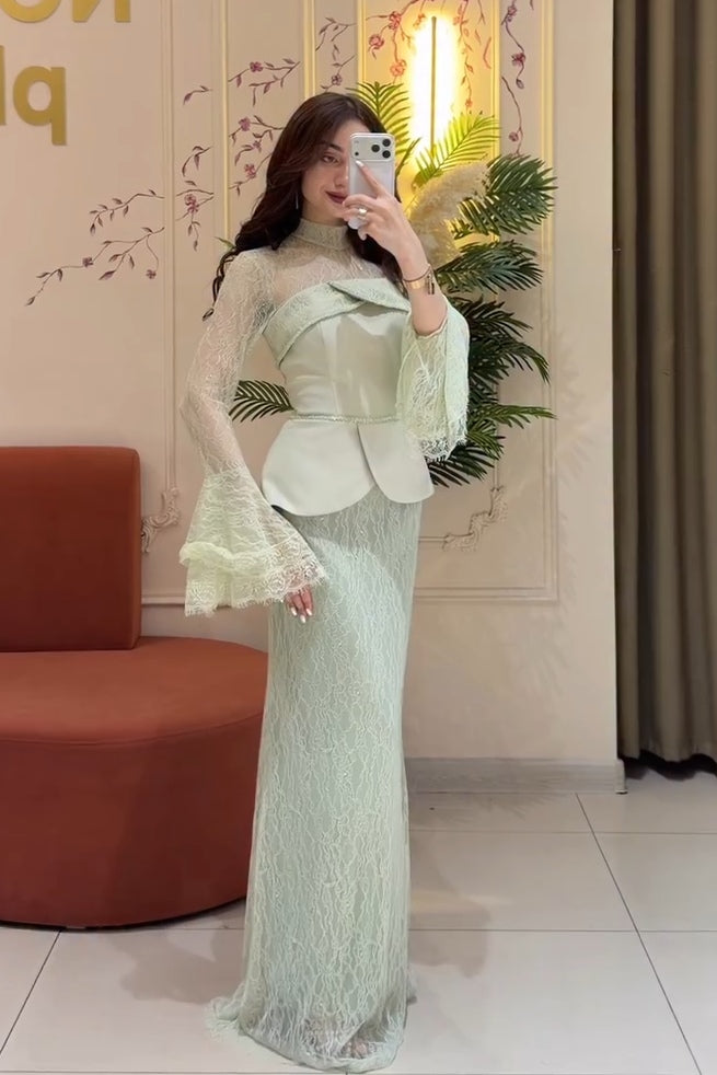 Maren Peplum Lace Mermaid Co-ord