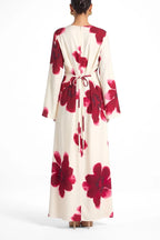 Bloom Floral Maxi Dress-White