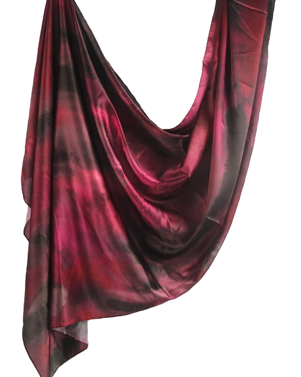 Silk Marble Print Hijab-5