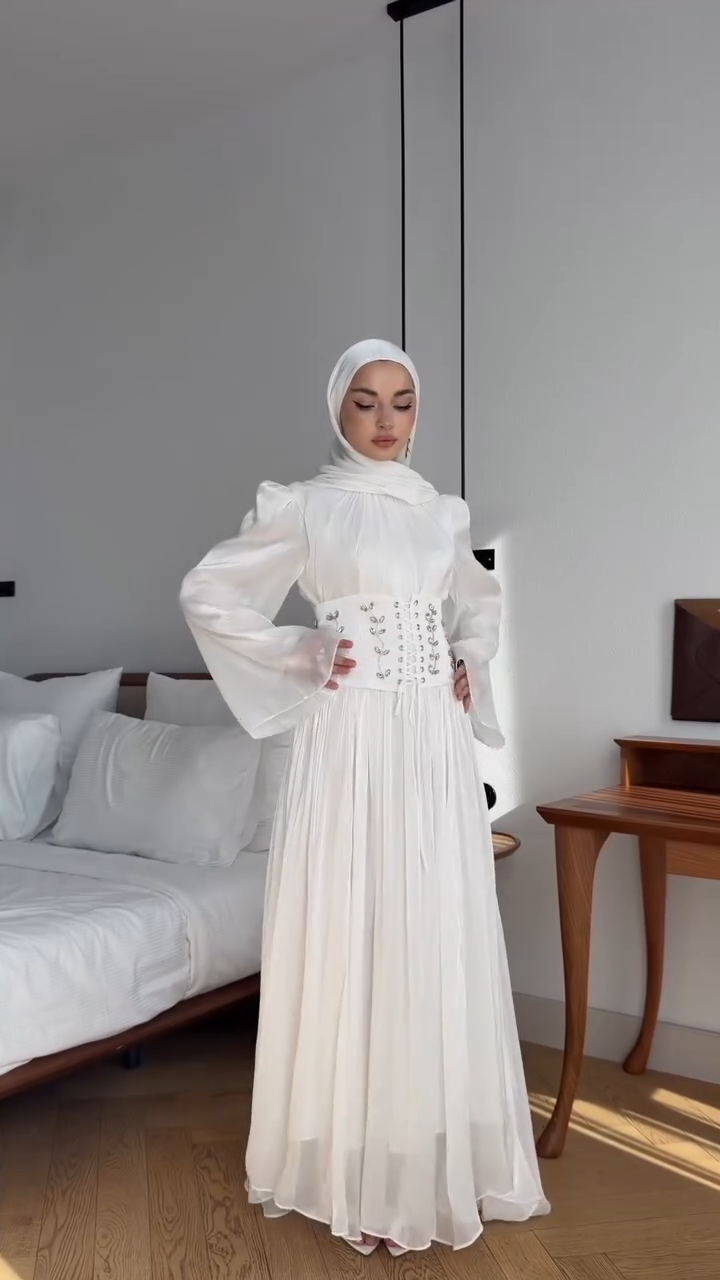 Aisha Corset Detail Maxi Dress