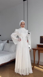 Aisha Corset Detail Maxi Dress