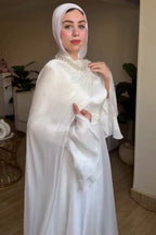 Nadia Cape Layered Flare Sleeve Gown