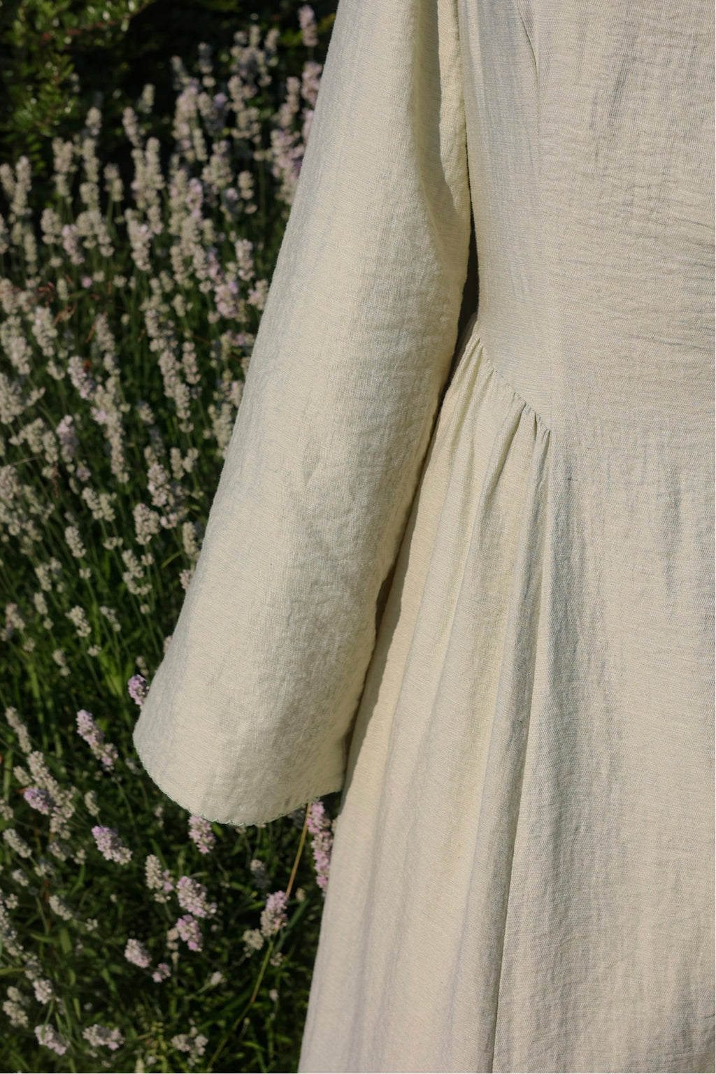 Zoe Draped Shoulder Textured Abaya-Green