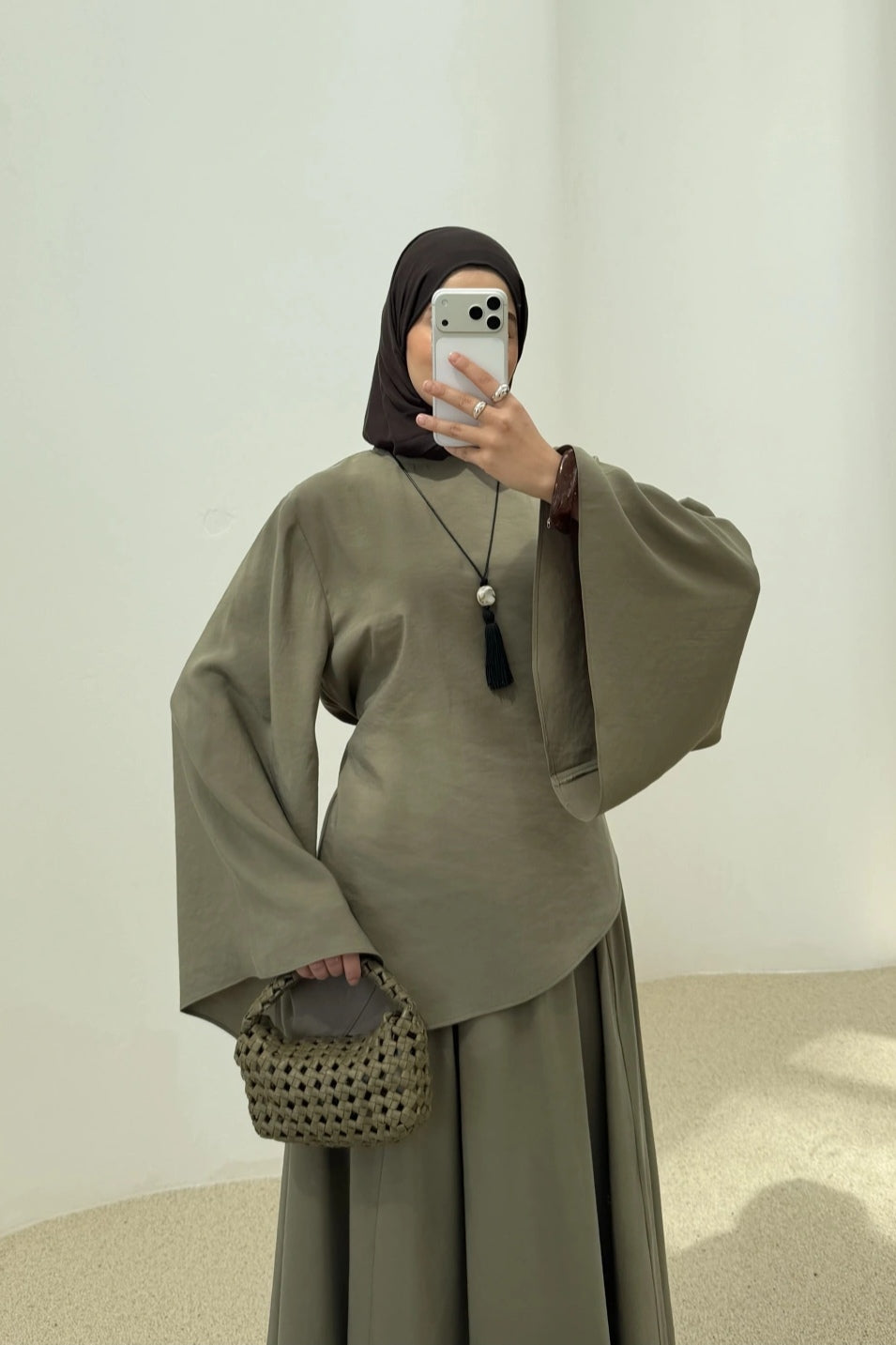 Fiona Asymmetric Hem Skirt Set