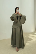 Fiona Asymmetric Hem Skirt Set