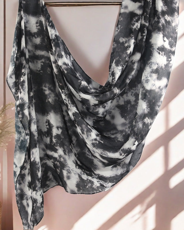 Modal Cotton Satin Printed Shawl Hijab-6