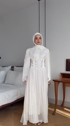 Aisha Corset Detail Maxi Dress