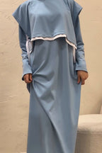Maren Layered Cape Modest Abaya Set