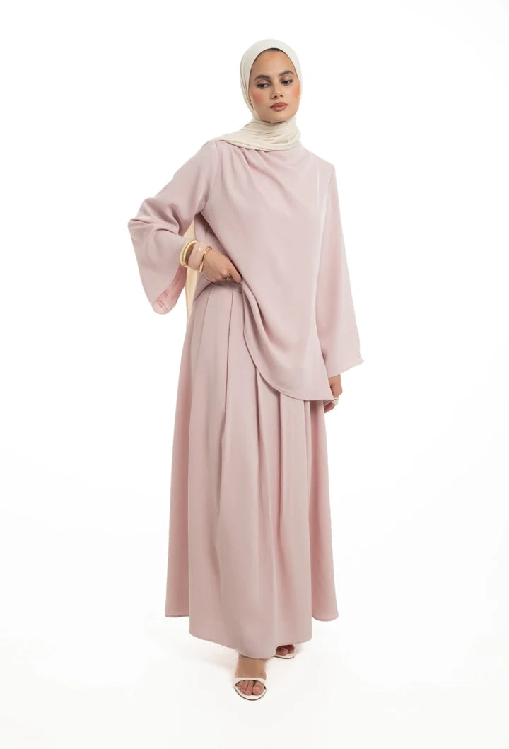 Serina Draped Neck Two‑piece Outfit