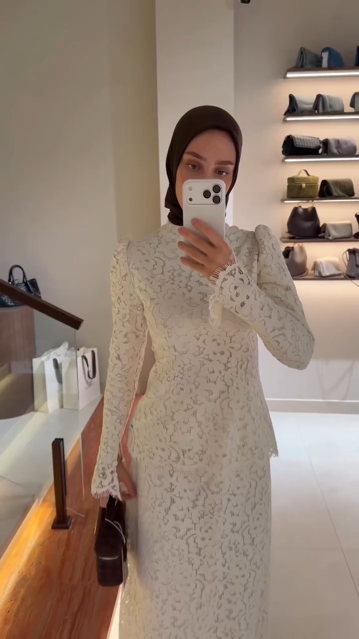 Maryam Lace Top Skirt Co‑ord Set