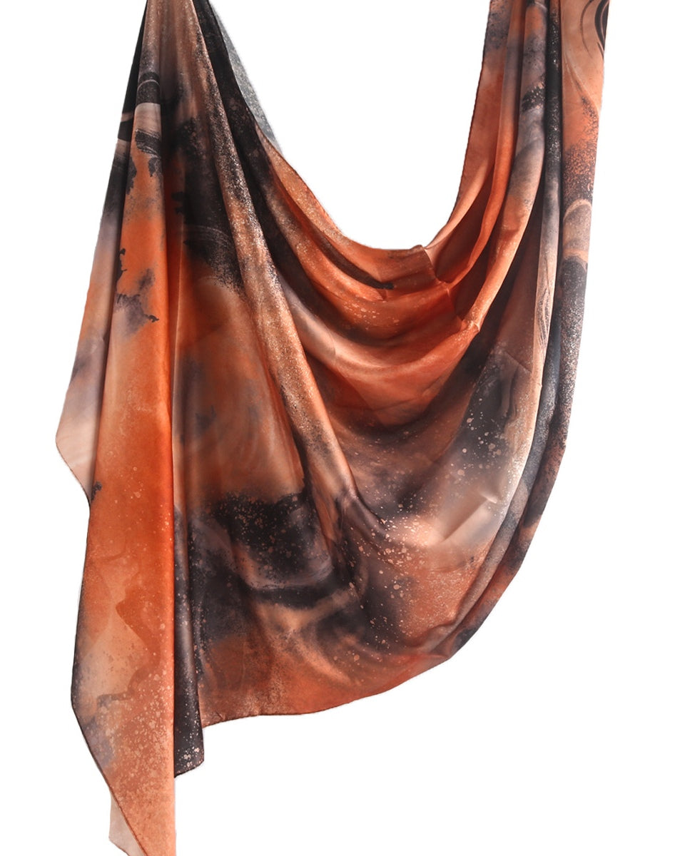 Silk Marble Print Hijab-9