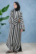 Amara Optical Stripe Kaftan