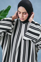 Amara Optical Stripe Kaftan