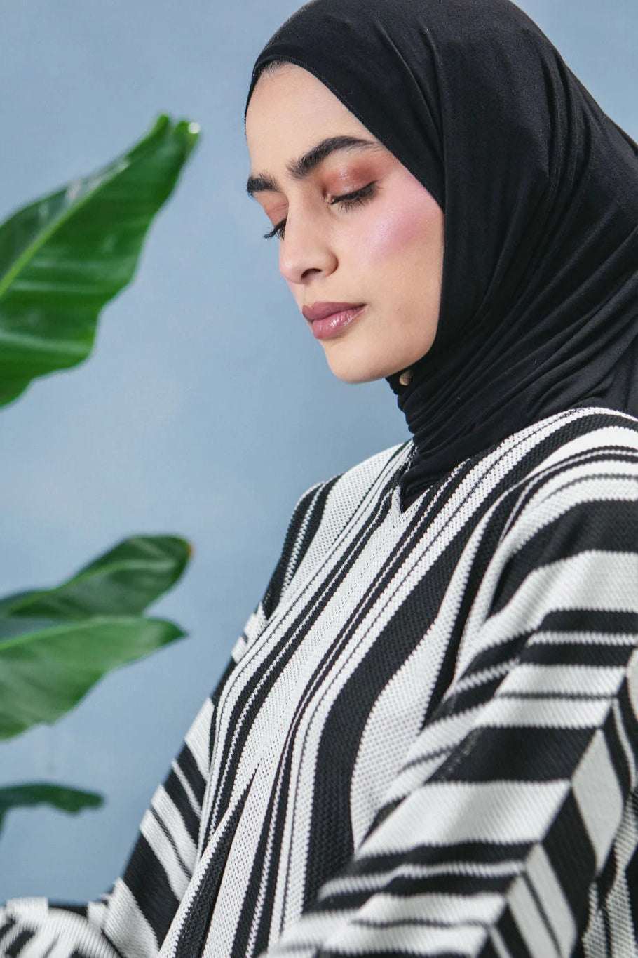 Amara Optical Stripe Kaftan