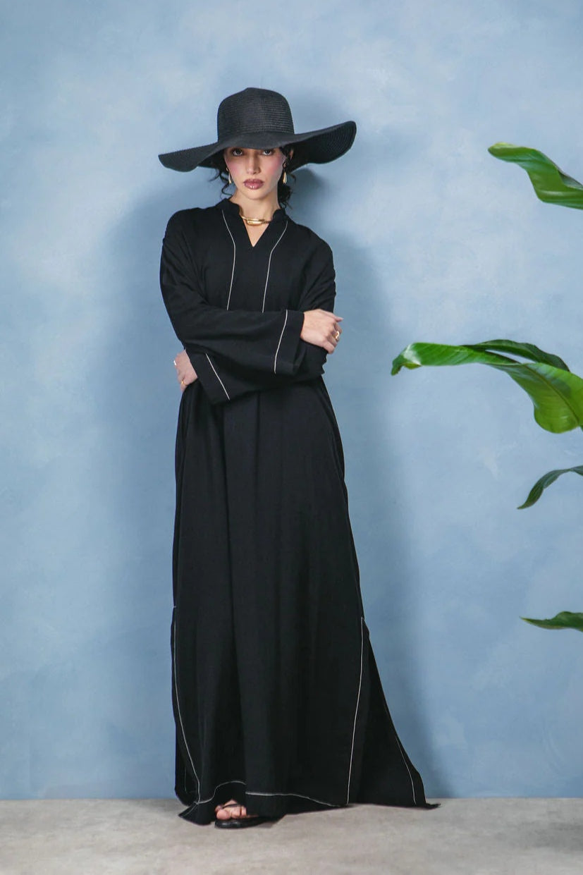 Layla Structured Linen-Blend Maxi