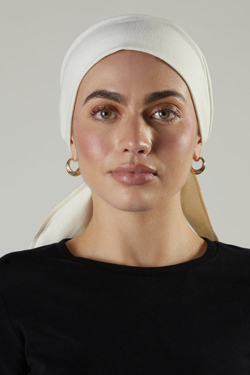 Bandana Off-White Hijab Cap