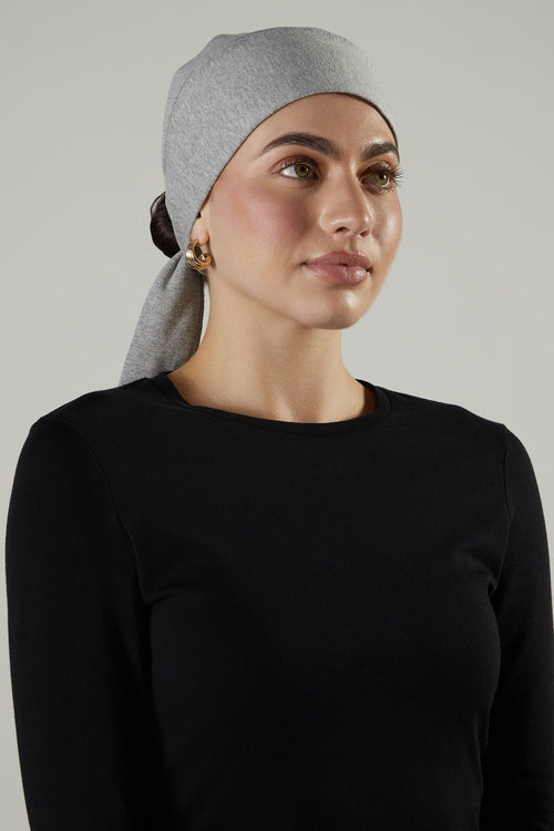 Bandana Grey Hijab Cap