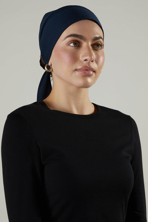 Bandana Navy Hijab Cap