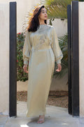 Alia Embroidered Satin Gown