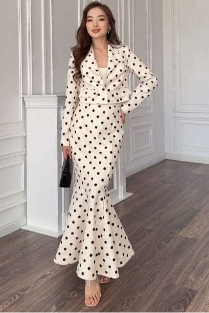Zaina Polka Dot Blazer Co-Ord Set
