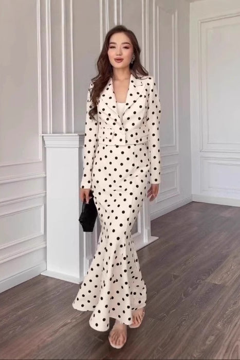 Zaina Polka Dot Blazer Co-Ord Set