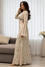 Zahra V-neck Ditsy Floral Mermaid Maxi Dress