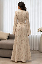 Zahra V-neck Ditsy Floral Mermaid Maxi Dress
