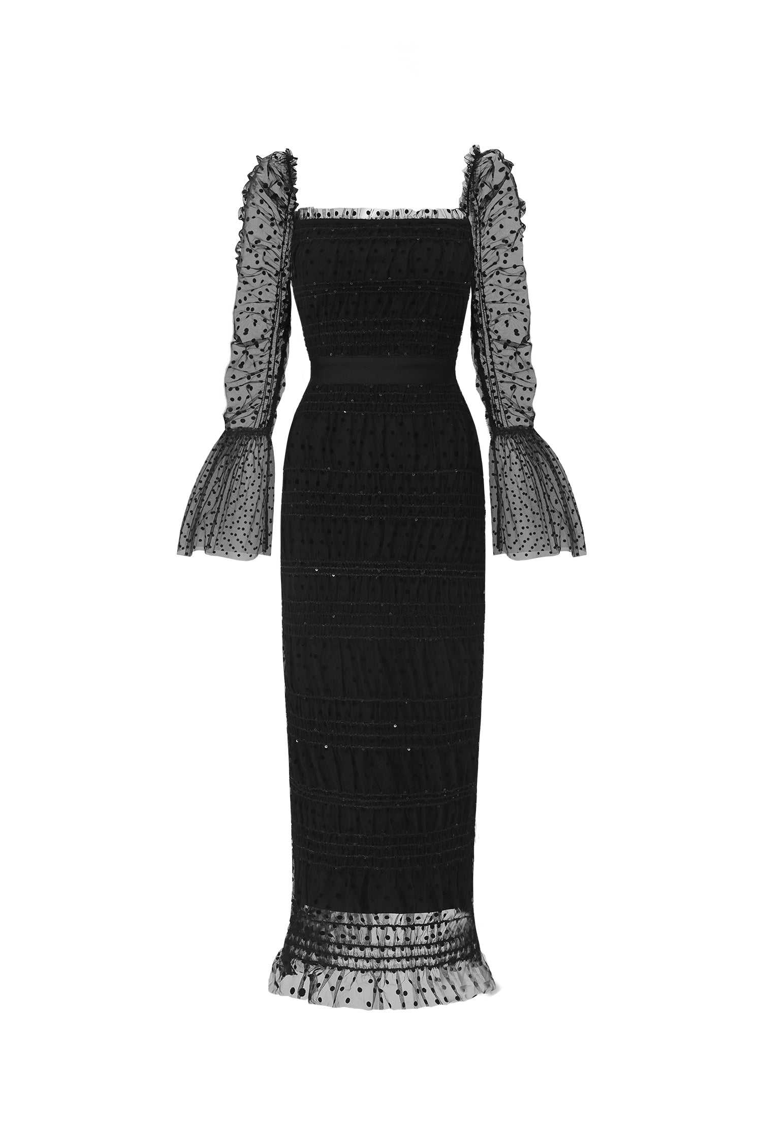 Crana Mesh Midi Dress	