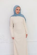 Nour Artisan Textured Lace Gown