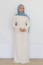Nour Artisan Textured Lace Gown