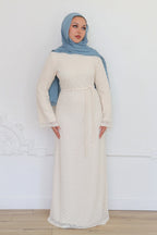 Nour Artisan Textured Lace Gown