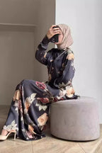 Layla Rose Print Kurung Set