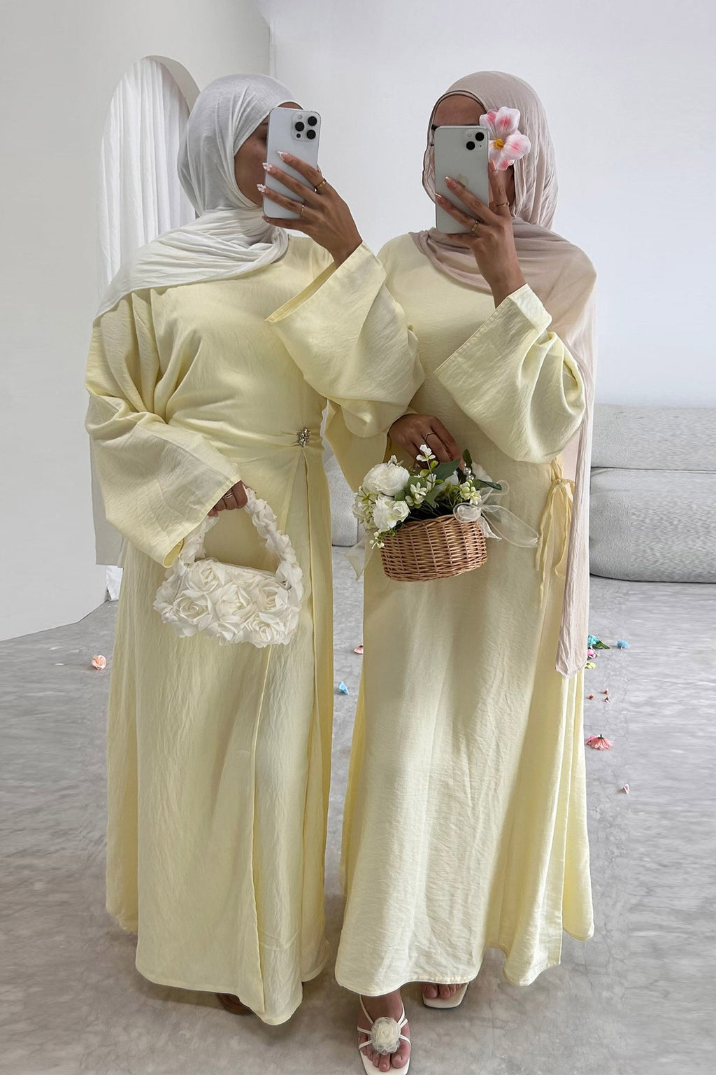 Sara Brooch Waist Tie Maxi Dress-Yellow