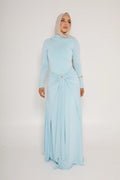 Alya Draped Waist Twist Maxi Abaya