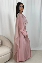 Elegant 2-Piece Satin Maxi Dress Set