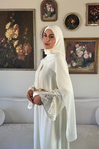 Layali Lace Embroidered Abaya & hijab
