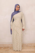 Daisy Mesh Flower Maxi Dress