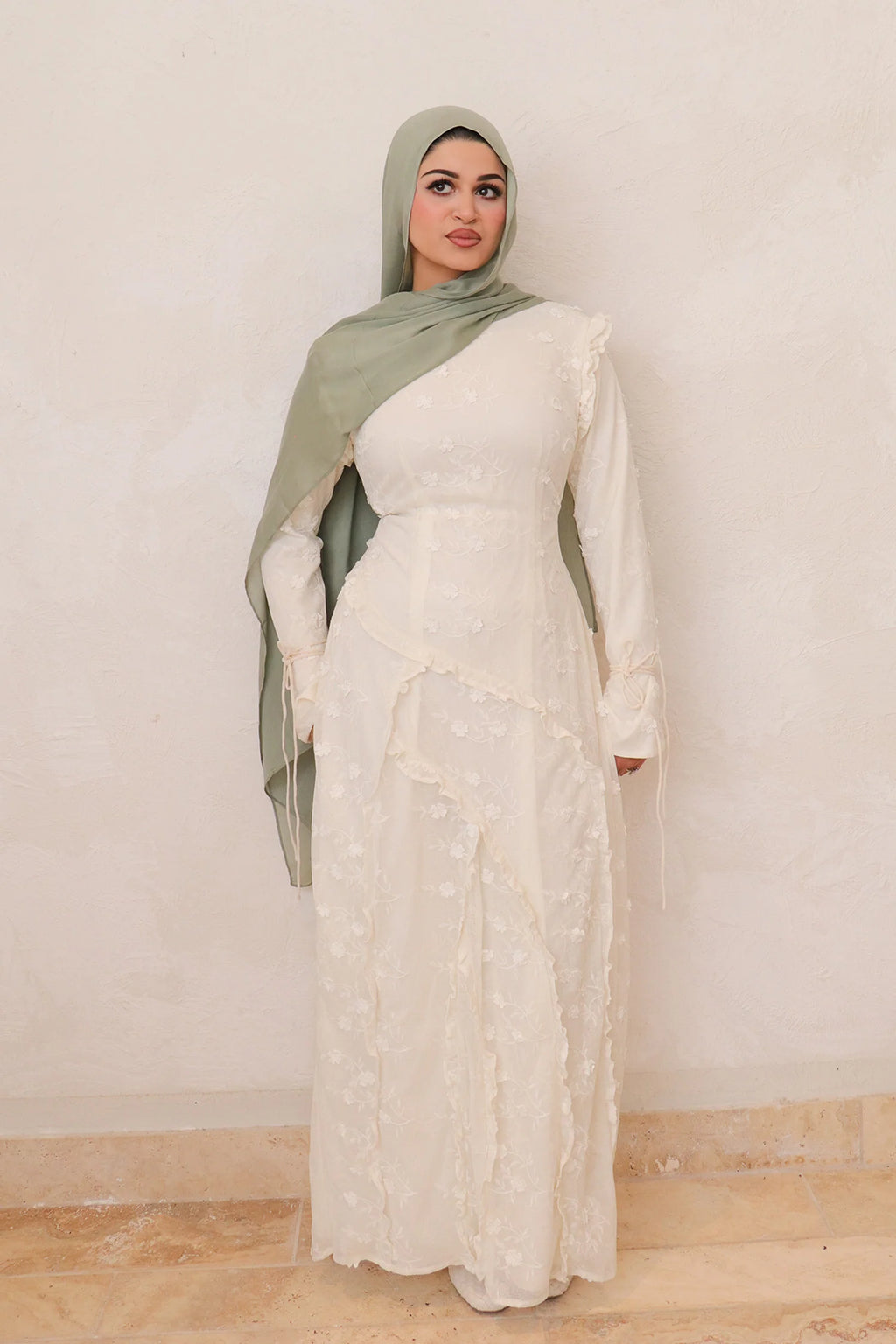 Anahita All-Over Vine Embroidered Maxi