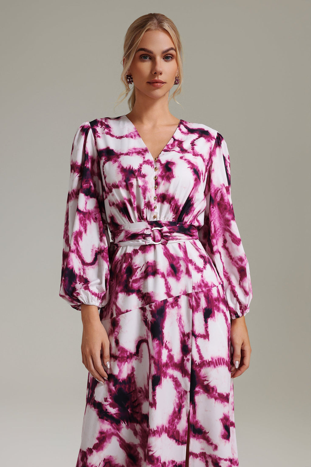 Lulu V-neck Bandhnu Dress	