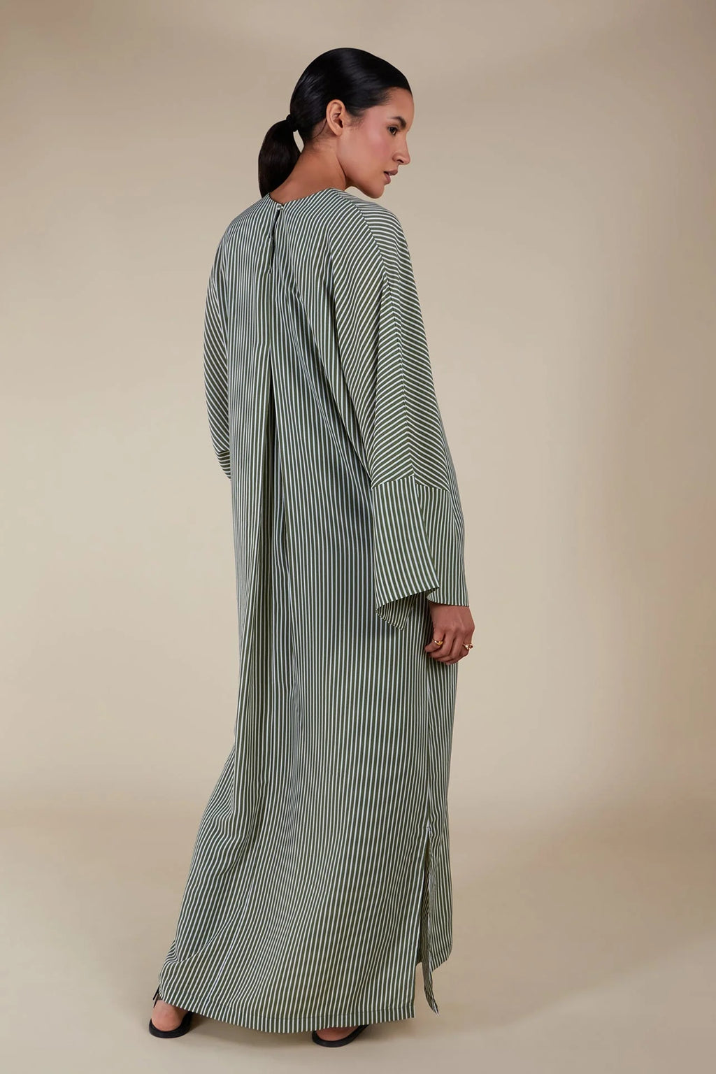 Adila Linear Pinstripe Kaftan