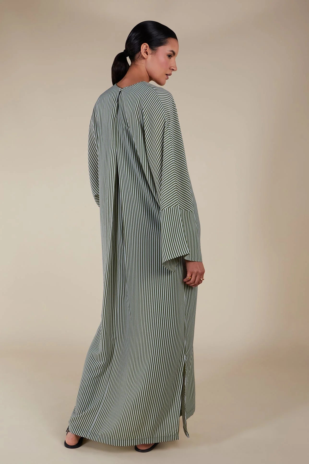 Adila Linear Pinstripe Kaftan