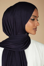 Navy Jersey Hijab