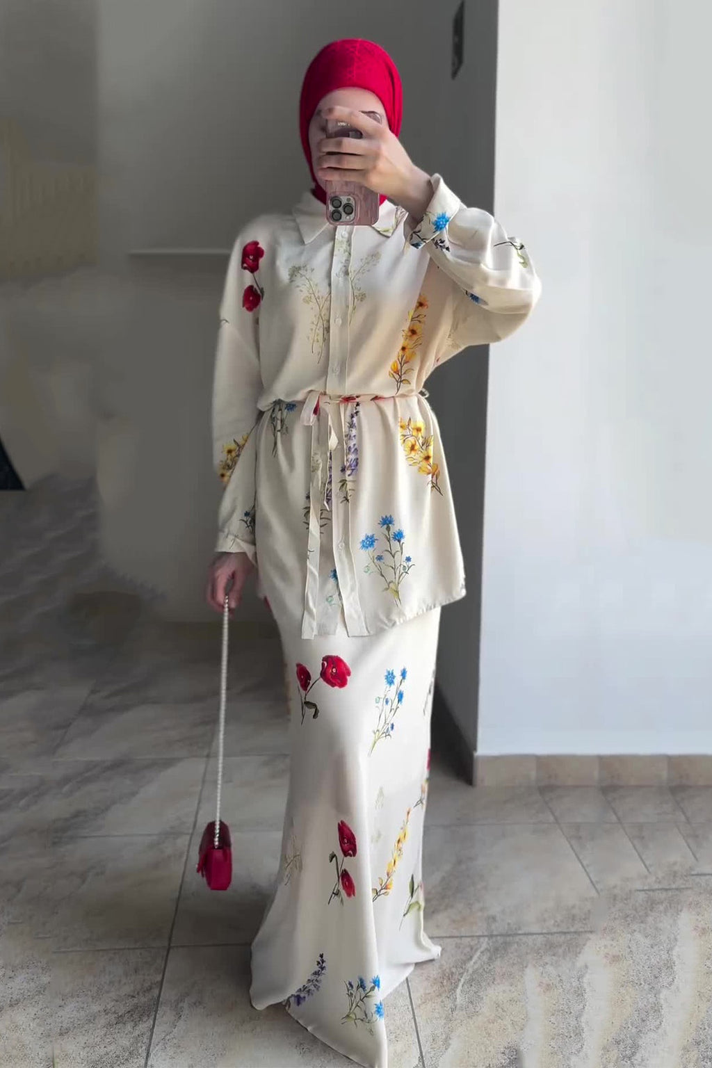 Amira Wild Floral Shirt Skirt Co-ord