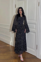Mia Double Flare Sleeve Floral Maxi Dress