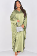 Starlit Rhinestone Embellished Evening Gown-Green
