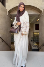 Aisha Printed Cuff Loose Abaya