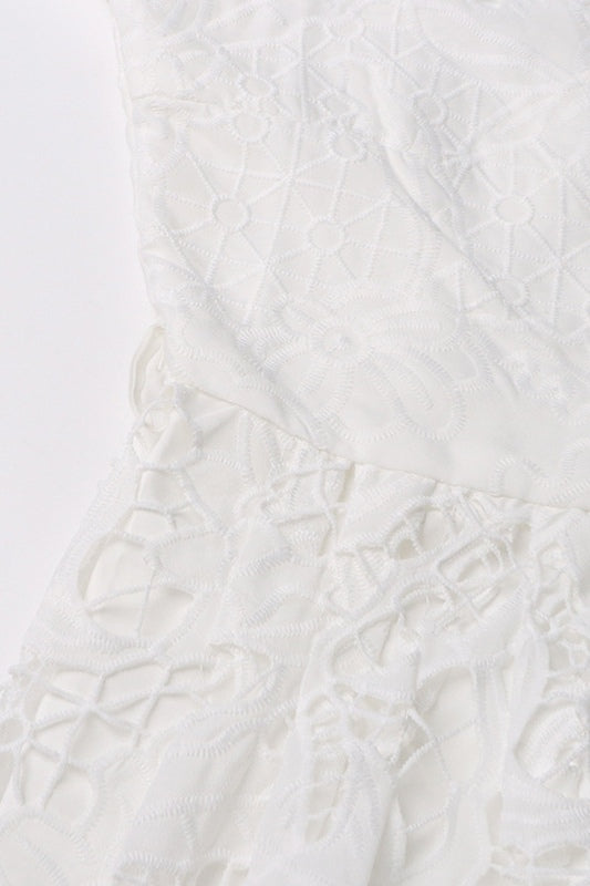 Lucy Collared Hollow Lace Dress
