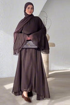 Layered Chiffon Abaya Dress