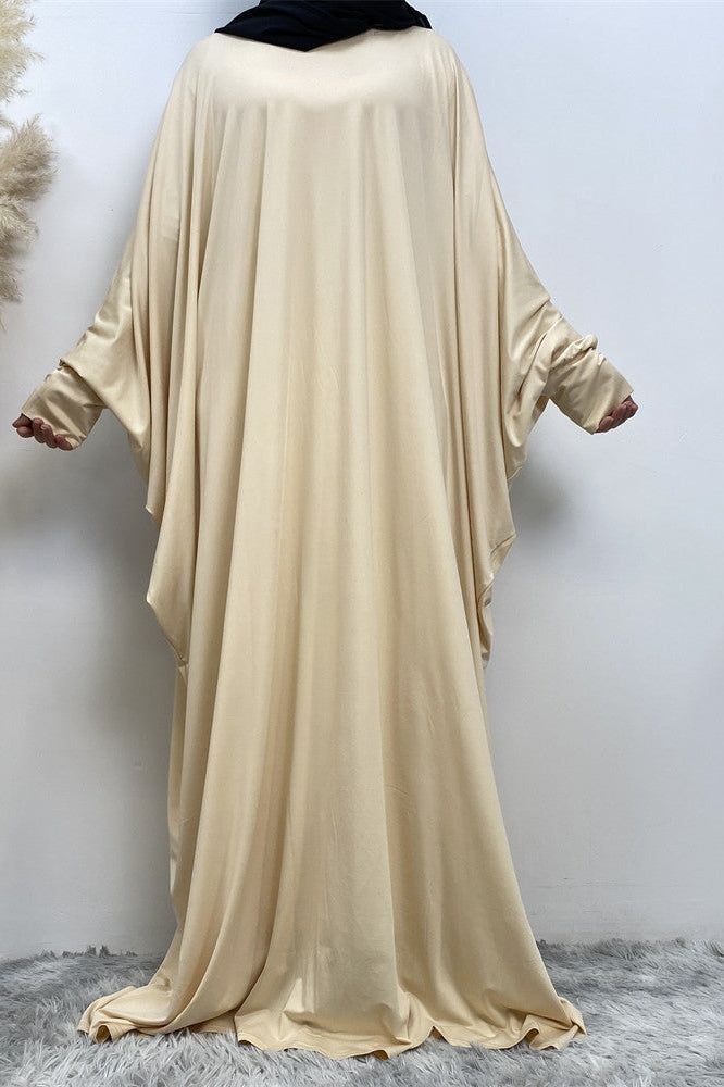 عباية واسعة سادة فضفاضة - مشمشي