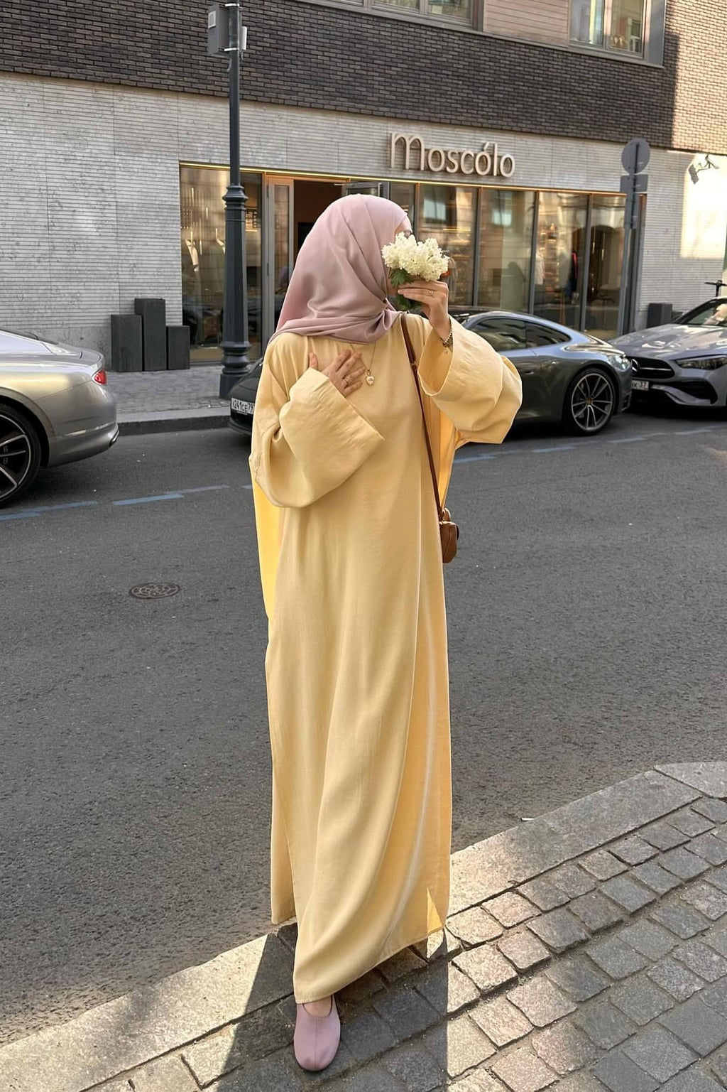 Solid Color Oversized Tunic & Wide-Leg Trouser Two-Piece Set